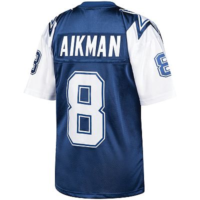 Men s Mitchell Ness Troy Aikman Navy Dallas Cowboys 1996 Authentic Retired Player Jersey