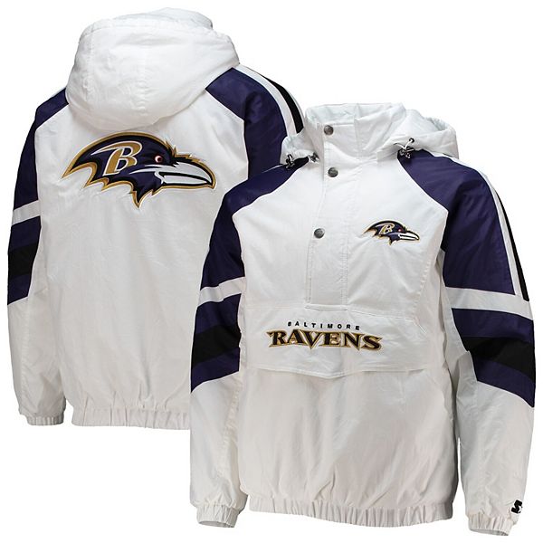 Vintage Baltimore Ravens Hoodie Men XL Light Jacket Sweater 2 Sided Full  Zip ED