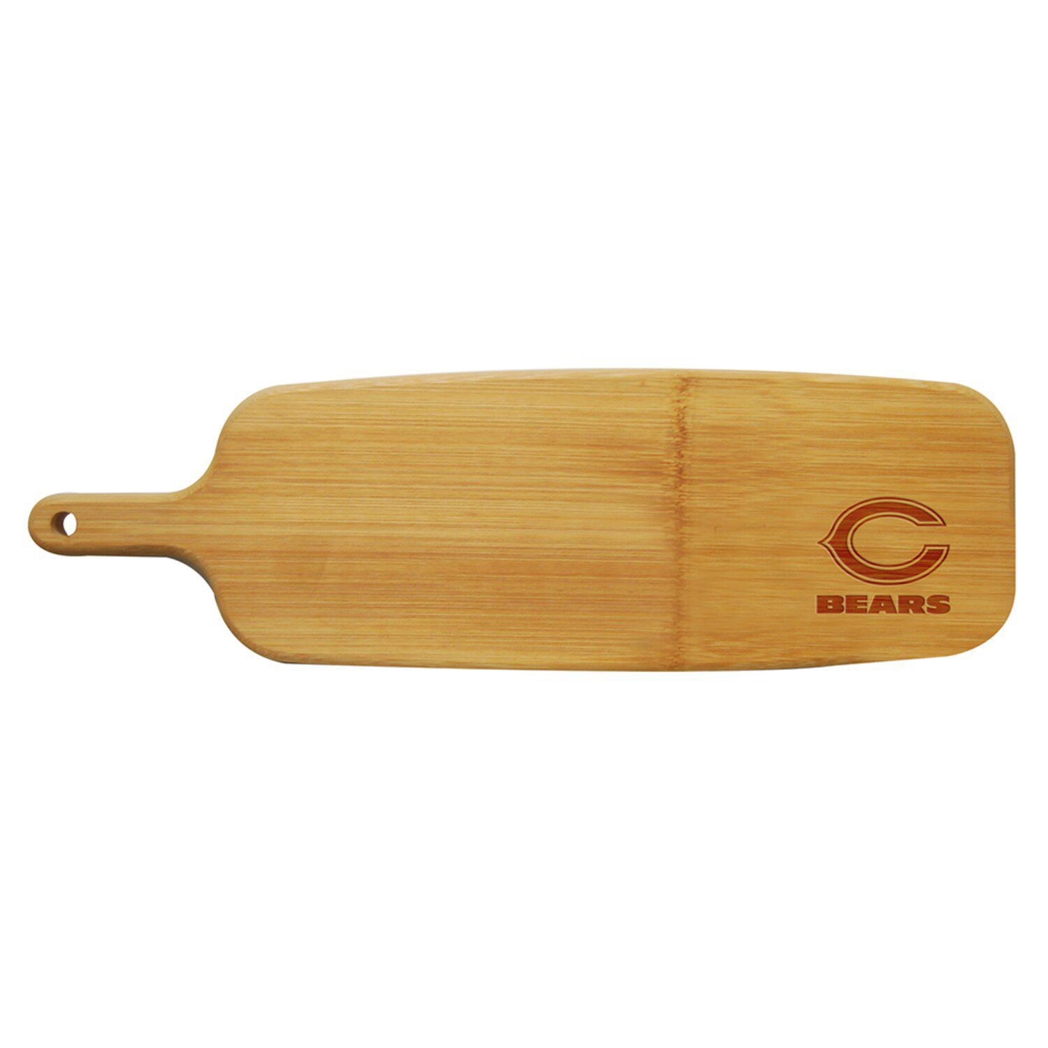 Image for Unbranded Chicago Bears Bamboo Paddle Cutting and Serving Board at Kohl's.