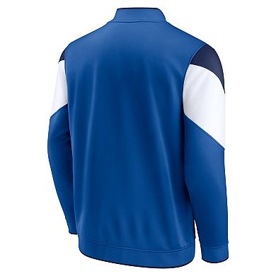 Men's Fanatics Branded Blue/Navy Dallas Mavericks League Best Performance Full-Zip Jacket