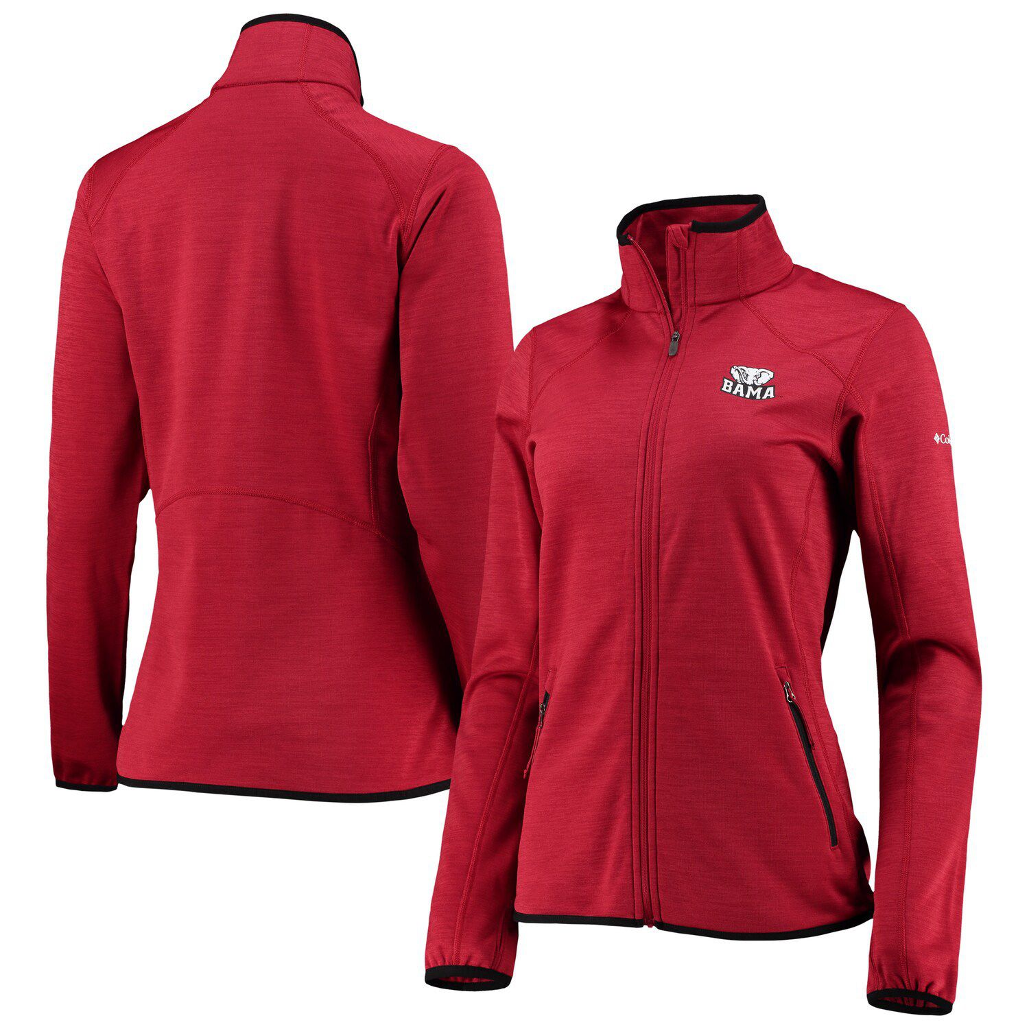 Image for Unbranded Women's Columbia Heathered Crimson Alabama Crimson Tide Sapphire Trail Full-Zip Jacket at Kohl's.