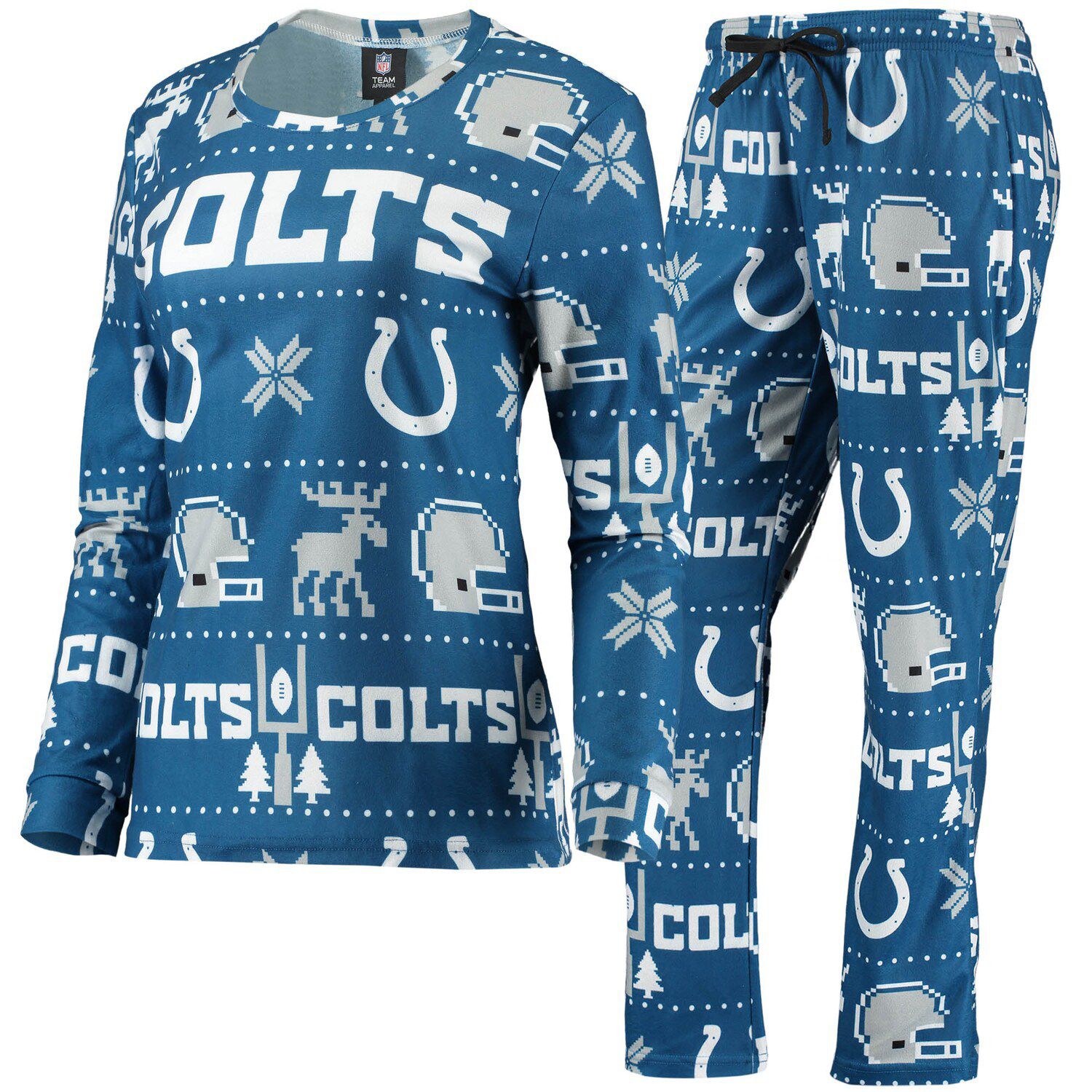 Dallas Cowboys Youth Plaid Family Holiday Pajamas FOCO