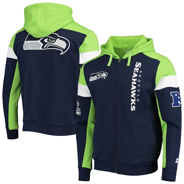 Nike Men's College Navy and Neon Green Seattle Seahawks Pop