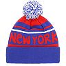 Youth '47 Red/Royal New York Giants Playground Cuffed Knit Hat With Pom