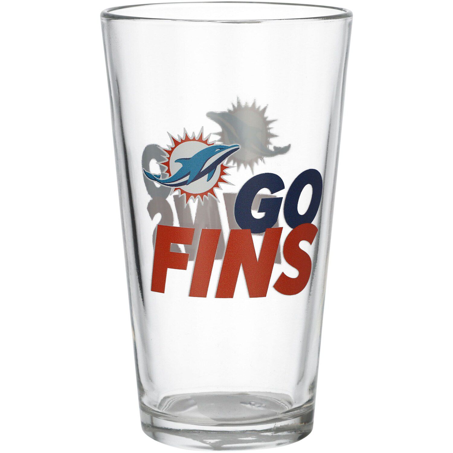 Image for Unbranded Miami Dolphins 16oz. Team Slogan Pint Glass at Kohl's.