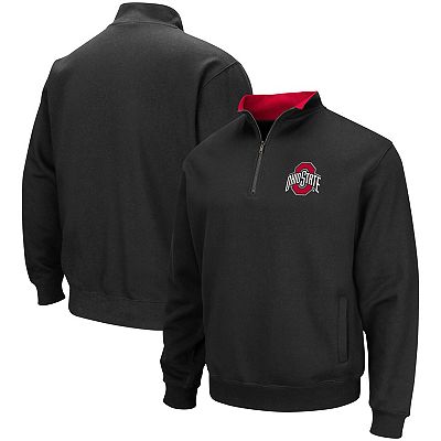 Men s Colosseum Black Ohio State Buckeyes Tortugas Team Logo Quarter Zip Jacket