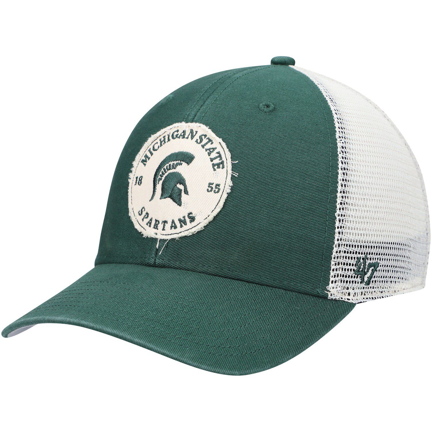 Men's New Era Tan Michigan State Spartans Camel & Rifle 59FIFTY Fitted Hat