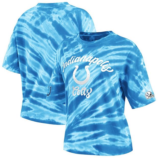 Women's WEAR by Erin Andrews Royal Indianapolis Colts Tie-Dye T-Shirt