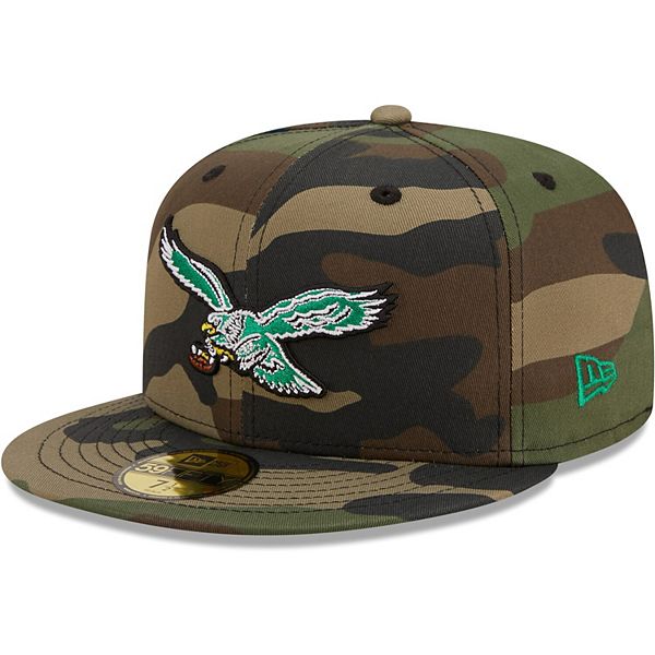 Men's New Era Camo Philadelphia Eagles Woodland 59FIFTY Fitted Hat