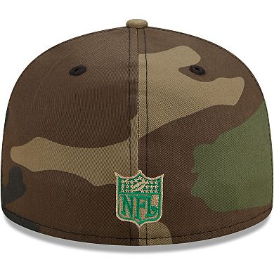 Men's New Era Camo Philadelphia Eagles Woodland 59FIFTY Fitted Hat