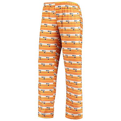 Women's Orange Houston Astros Retro Print Sleep Pants