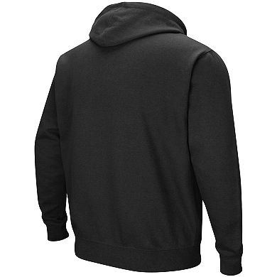 Men's Colosseum Black Army Black Knights Big & Tall Arch & Logo 2.0 Pullover Hoodie