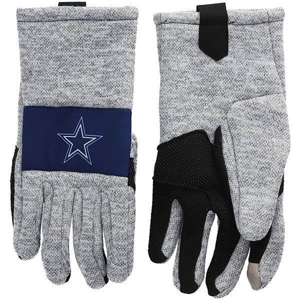 Men's FOCO Gray Dallas Cowboys Team Knit Gloves