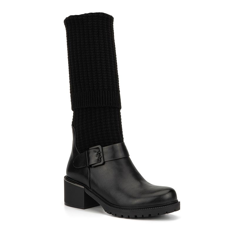 FEI1106-BLACK Torgeis Lowell Womens Thigh High Boots, Size: 10,  sku FEI1106-BLACK