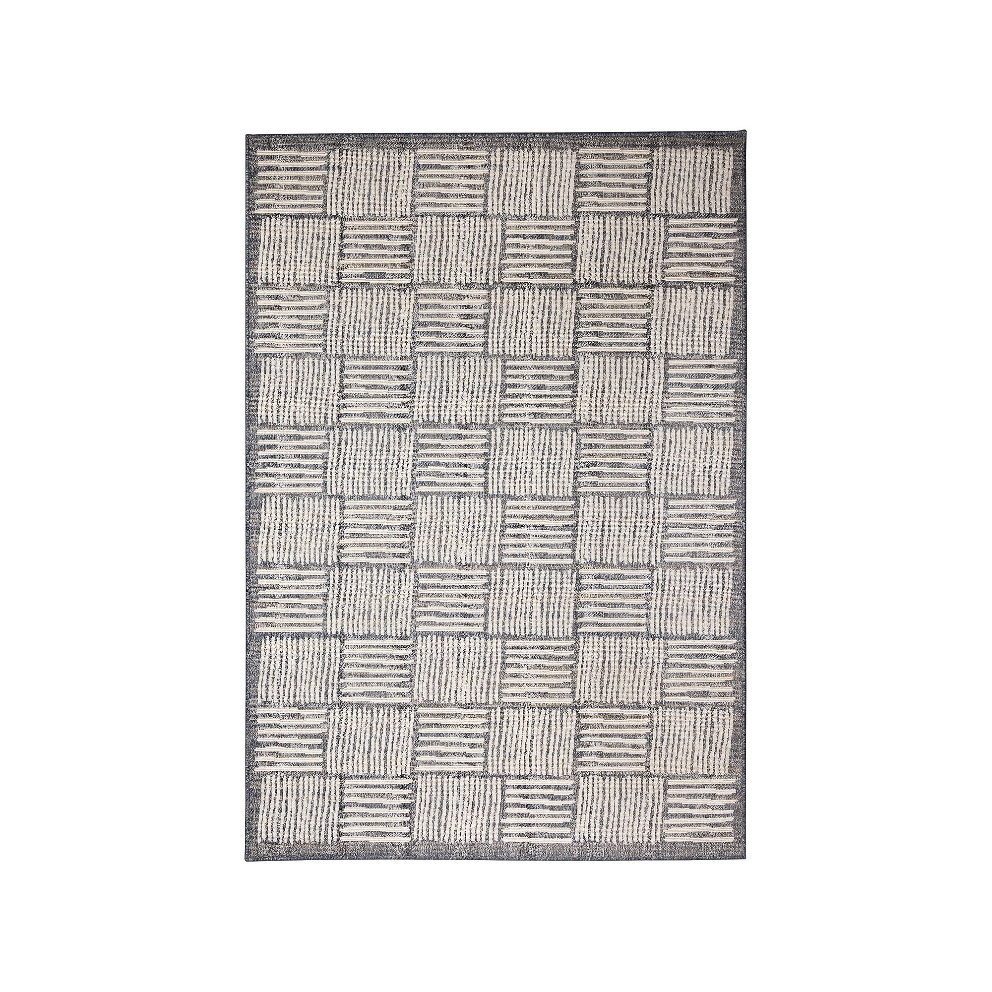 Liora Manne Cove Squares Indoor/Outdoor Rug, Gray
