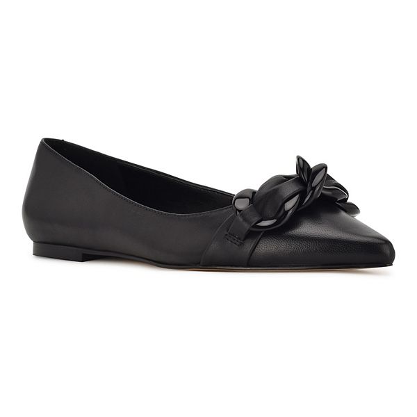 Nine west hot sale black flats