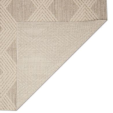 Liora Manne Dunes Modern Diamond Indoor/Outdoor Rug