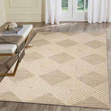 Liora Manne Dunes Modern Diamond Indoor/Outdoor Rug