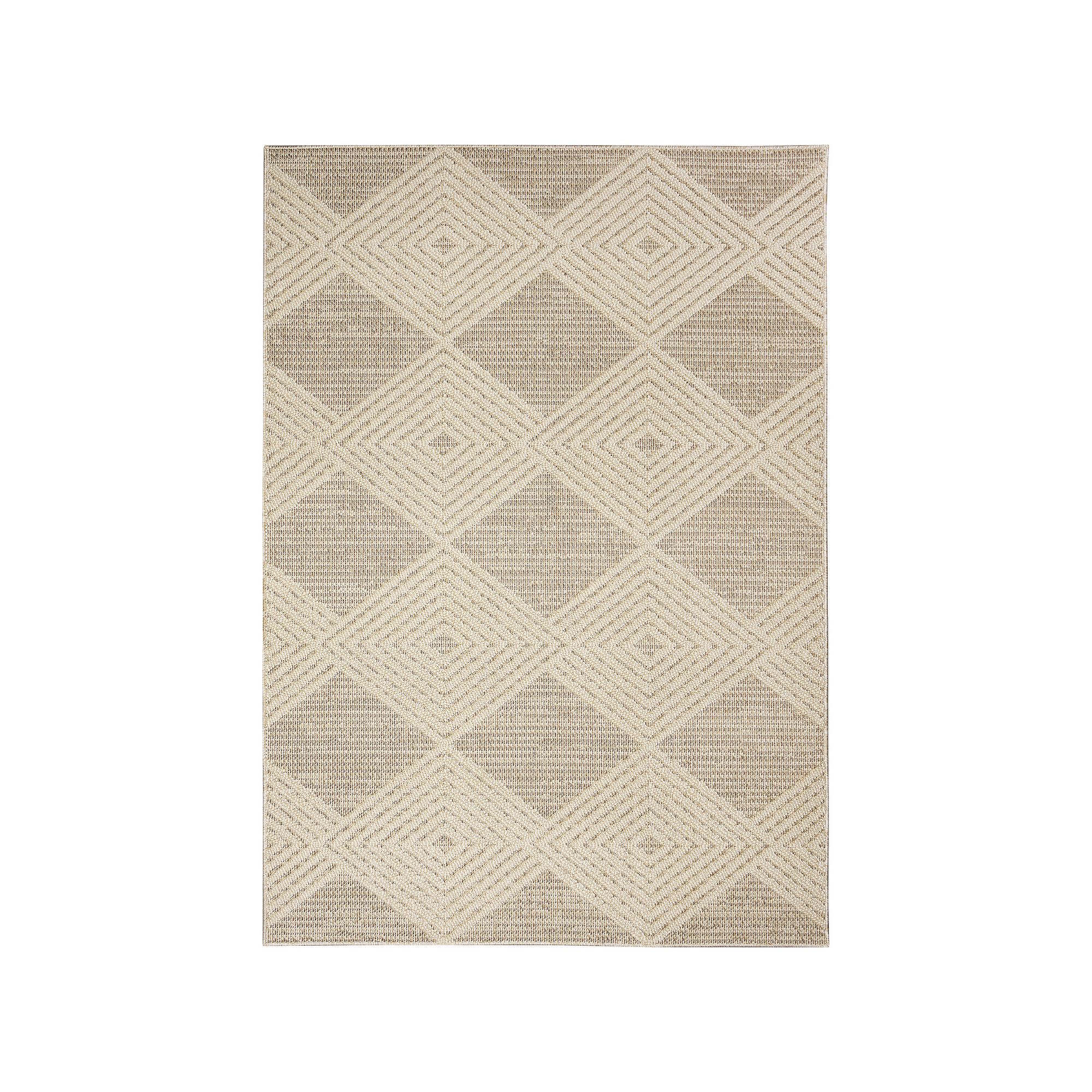 Liora Manne Dunes Modern Diamond Indoor/Outdoor Rug, Brown