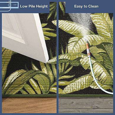 Liora Manne Marina Jungle Leaves Indoor/Outdoor Rug
