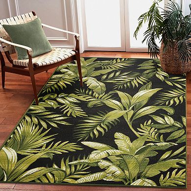 Liora Manne Marina Jungle Leaves Indoor/Outdoor Rug