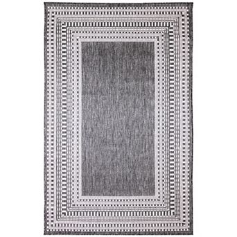 Liora Manne Malibu Etched Border Indoor/Outdoor Rug