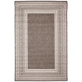 Liora Manne Malibu Etched Border Indoor/Outdoor Rug