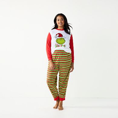 Plus Size Jammies For Your Families® How The Grinch Stole Christmas Pajama Set