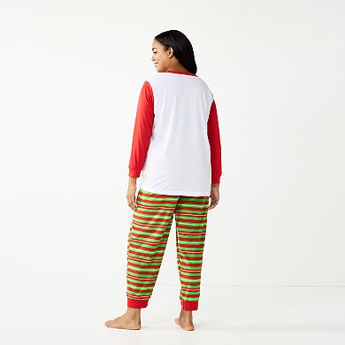 Plus Size Jammies For Your Families® How The Grinch Stole Christmas Pajama Set