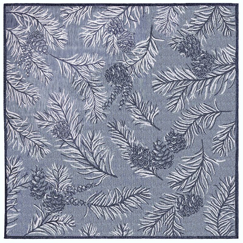 Liora Manne Malibu Pine Indoor/Outdoor Rug, Blue, 6.5X9 Ft
