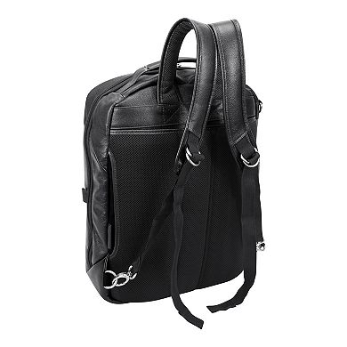 McKlein East Side Leather 17-Inch Laptop and Tablet Backpack