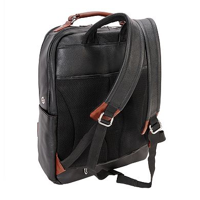 McKlein Logan Leather 17-Inch Laptop and Tablet Backpack