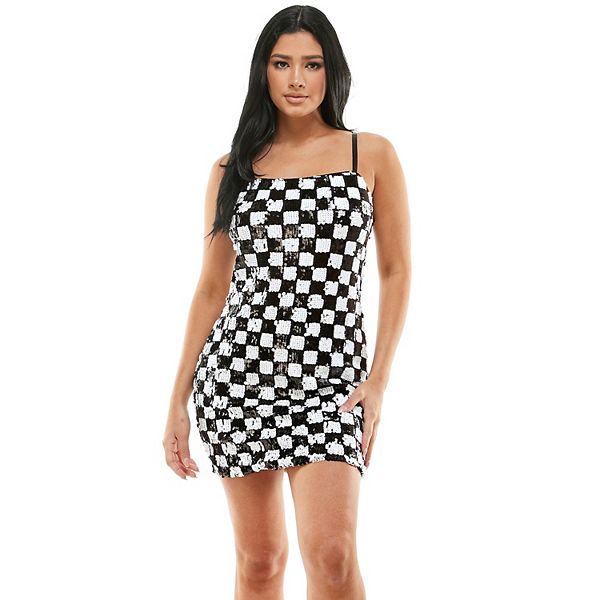 Kohls black and hot sale white dress