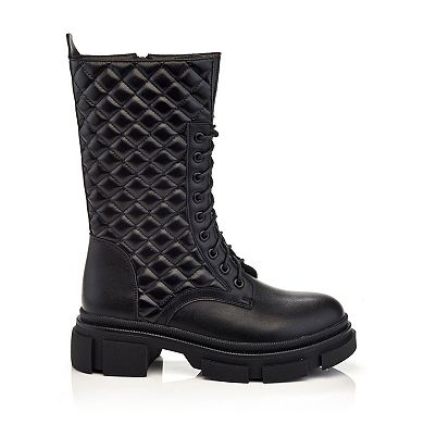 Henry Ferrera Cali-700 Women's Platform Combat Boots