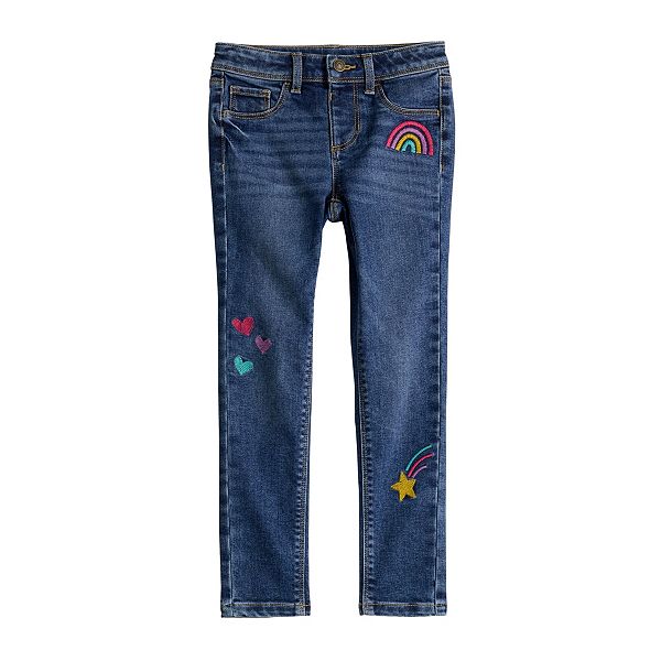 Girls 412 Jumping Beans® Doodle Embroidered Jeggings
