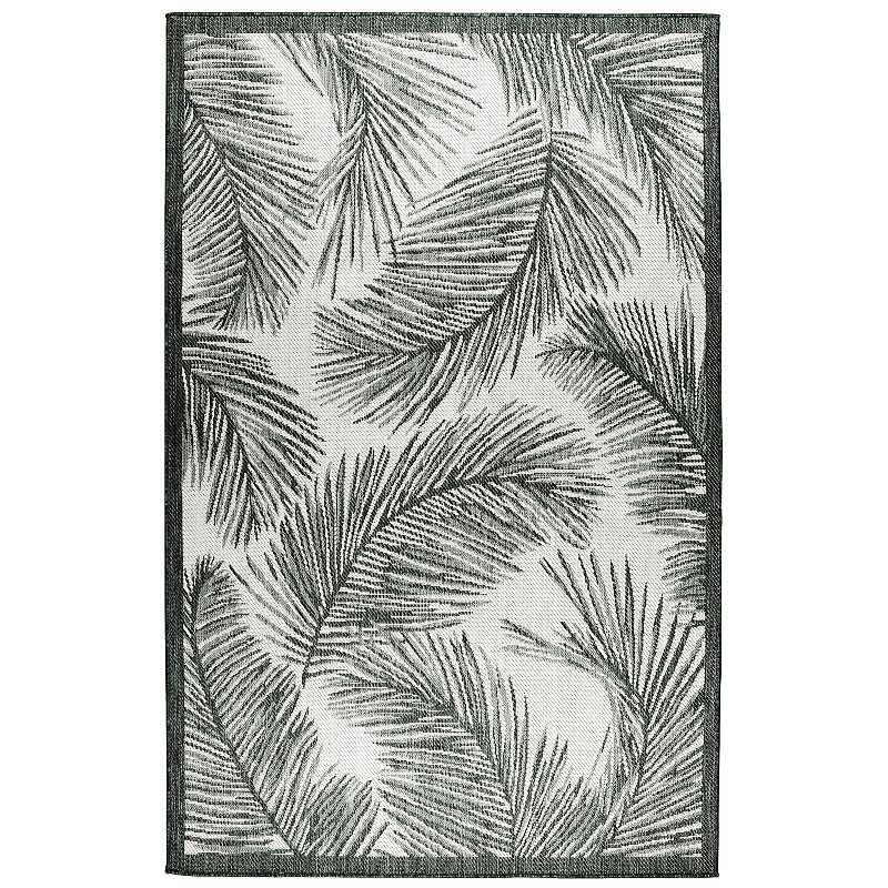 Liora Manne Malibu Palm Indoor Outdoor Rug, Green, 8X10 Ft