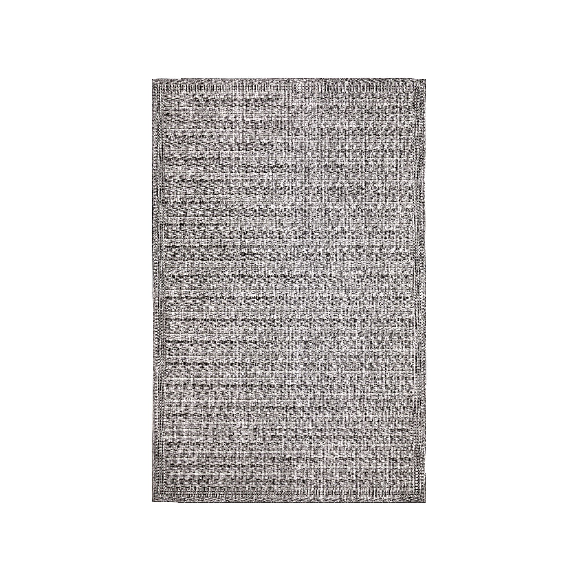 Liora Manne Malibu Simple Border Indoor Outdoor Rug, Grey
