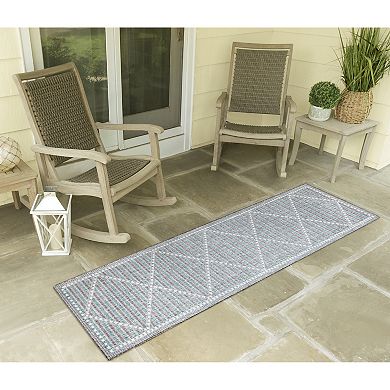 Liora Manne Malibu Checker Diamond Indoor Outdoor Rug