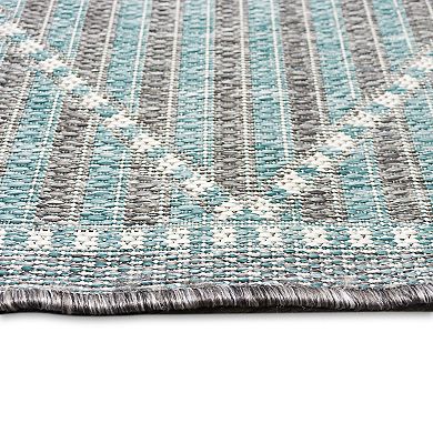 Liora Manne Malibu Checker Diamond Indoor Outdoor Rug