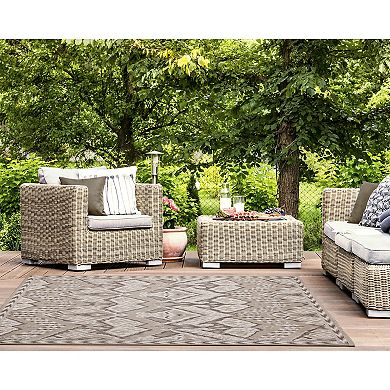 Liora Manne Malibu Ikat Indoor Outdoor Rug