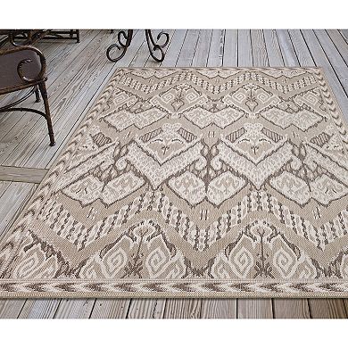 Liora Manne Malibu Ikat Indoor Outdoor Rug