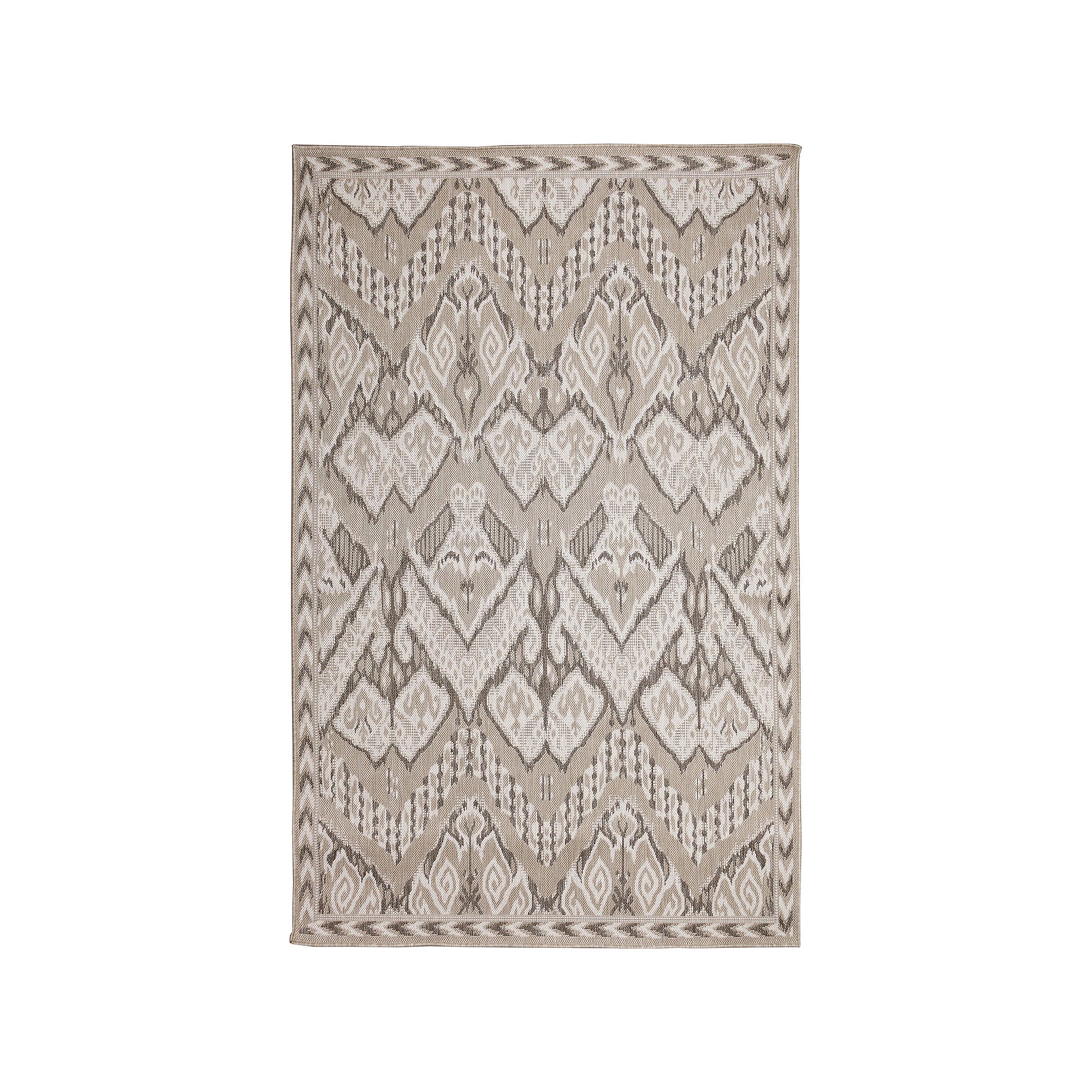 Liora Manne Malibu Ikat Indoor Outdoor Rug, Neutral