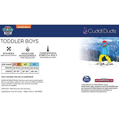 Toddler Boy Cuddl Duds® PAW Patrol Baselayer Set