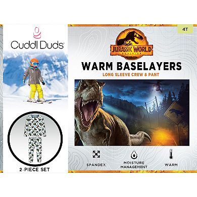 Toddler Boy Cuddl Duds® Jurassic Park Baselayer Set