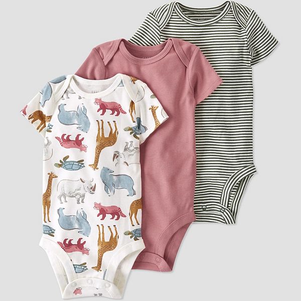 Baby Little Planet by Carter's 3-Pack Ribbed Bodysuits