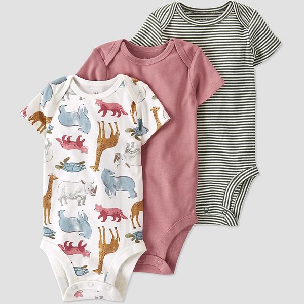 Baby Little by Carter's 3Pack Ribbed Bodysuits