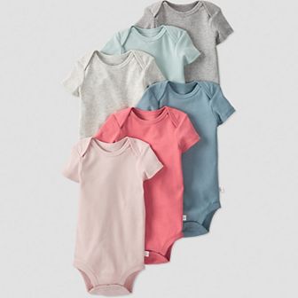 Baby Little Planet by Carter's Organic Cotton 6-Pack Ribbed Bodysuits