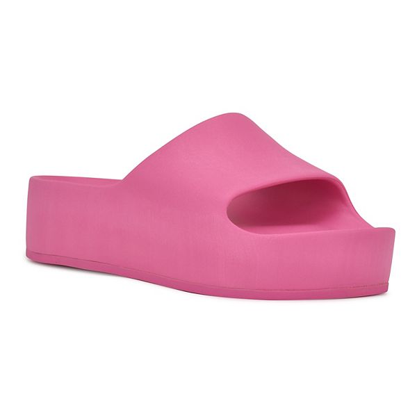 Nine West Women's Pool Platform Slide Sandals