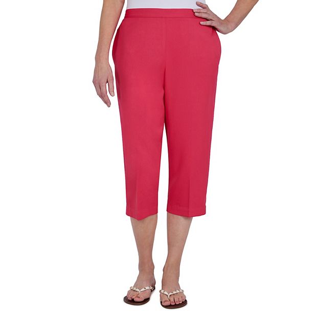 Petite Alfred Dunner Microfiber Twill Pull-On Capri Pants