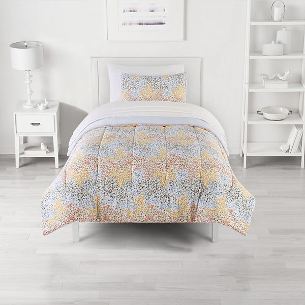 The Big One® Elowin Floral Plush Reversible Comforter Set with Sheets